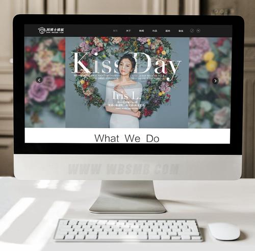  婚纱摄影网站源码 摄影写真工作室网站