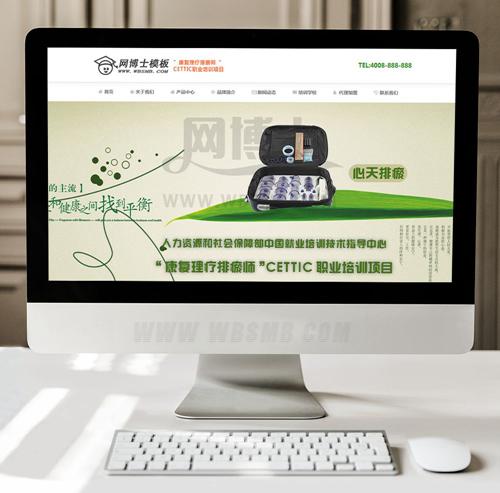 医疗器械项目培训类网站源码模板