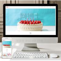 （自适应手机版）响应式蛋糕甜点类网站织梦模板 html5甜品糕点网站源码下载