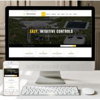 （自适应手机版）响应式五金电器出口英文外贸类网站织梦模板 HTML5五金电子产品外